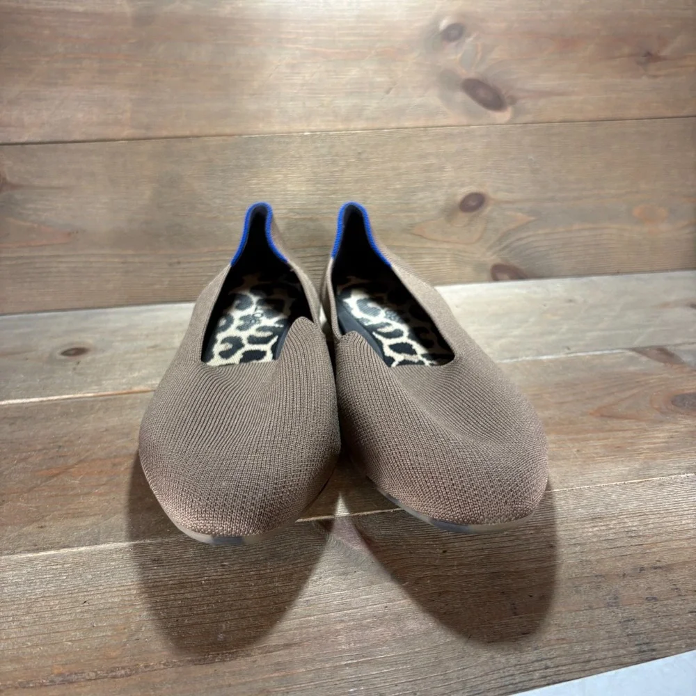 rothys the almond Womens size 13 shoes Brown Knit Round Toe Comfort Flats